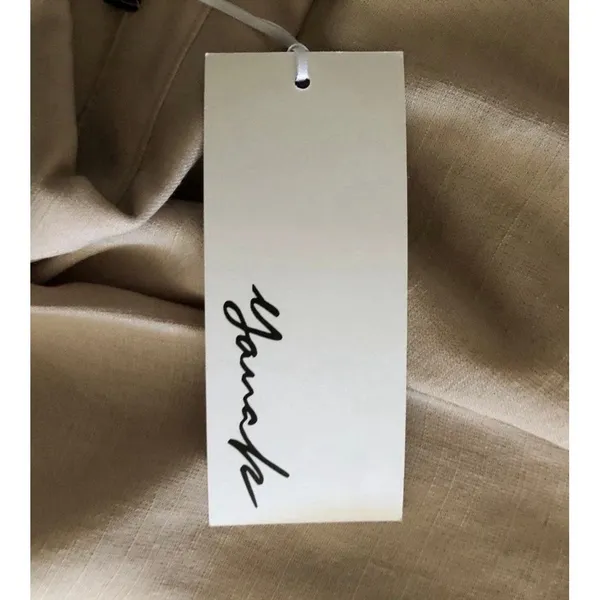 Beige Button Up Blouse Lightweight Relaxed Layering Shirt Women’s Medium - Image 10