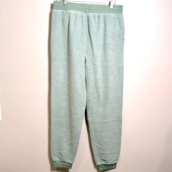 Feat BlanketBlend Fleece Jogger Pants Women XL Seafoam Green Loungewear Cozycore - Image 5