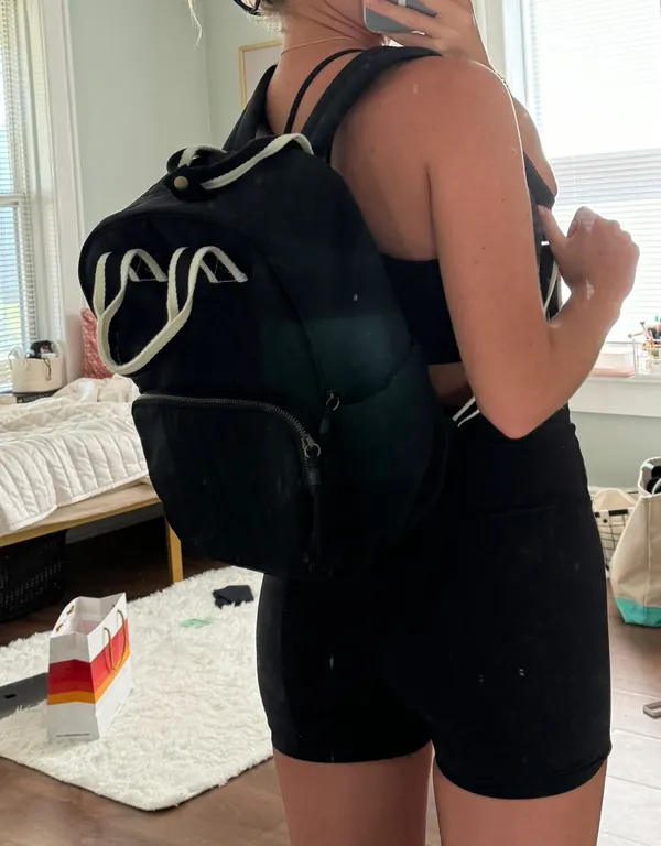 Black Mini Backpack - Image 2