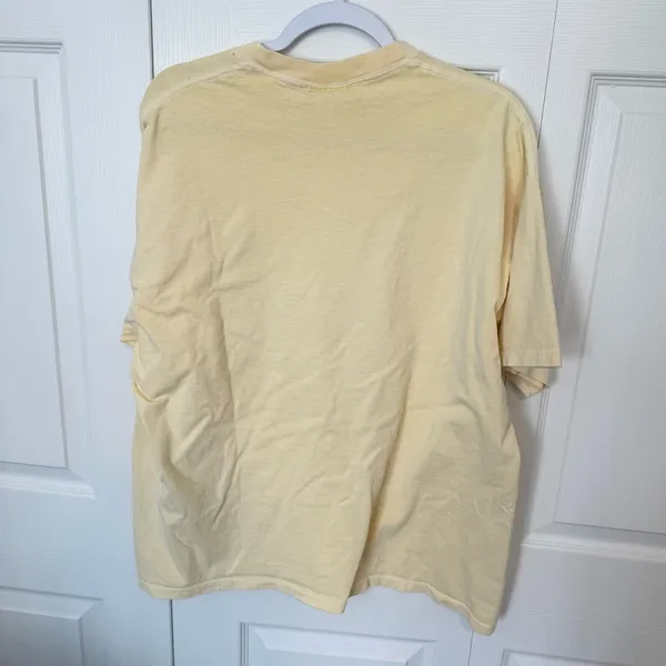 Vintage Air Force Academy Embroidered Yellow T-Shirt LARGE - Image 5