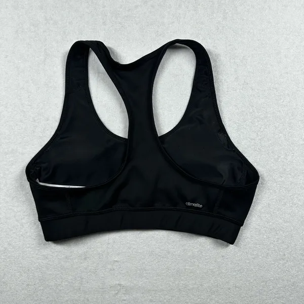 Adidas Climalite Sports Bra Black Medium Racerback Medium Support - Image 2