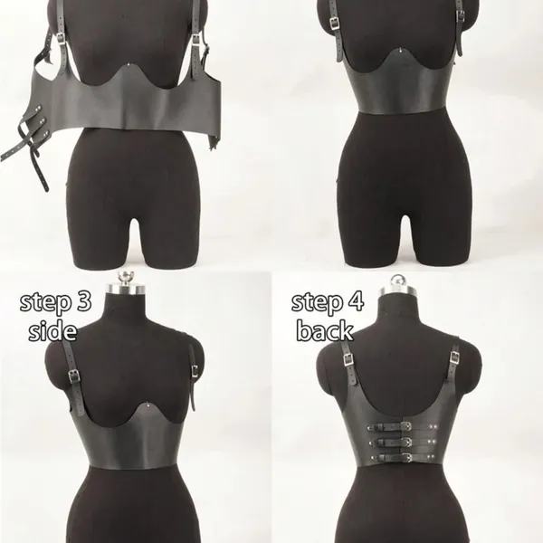 Black Underbust Harness Belt New - Image 7