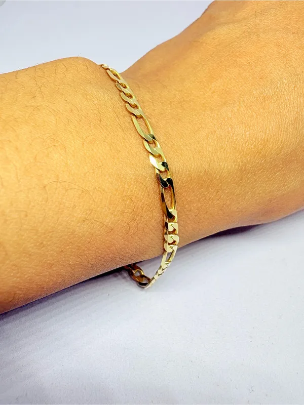 Gold Plated Sterling Silver Bracelet 7” - Image 3