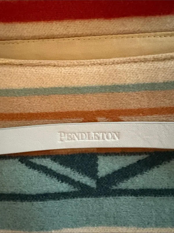Pendleton Teal, Tan & Cream Southwestern Crossbody Bag - Image 4