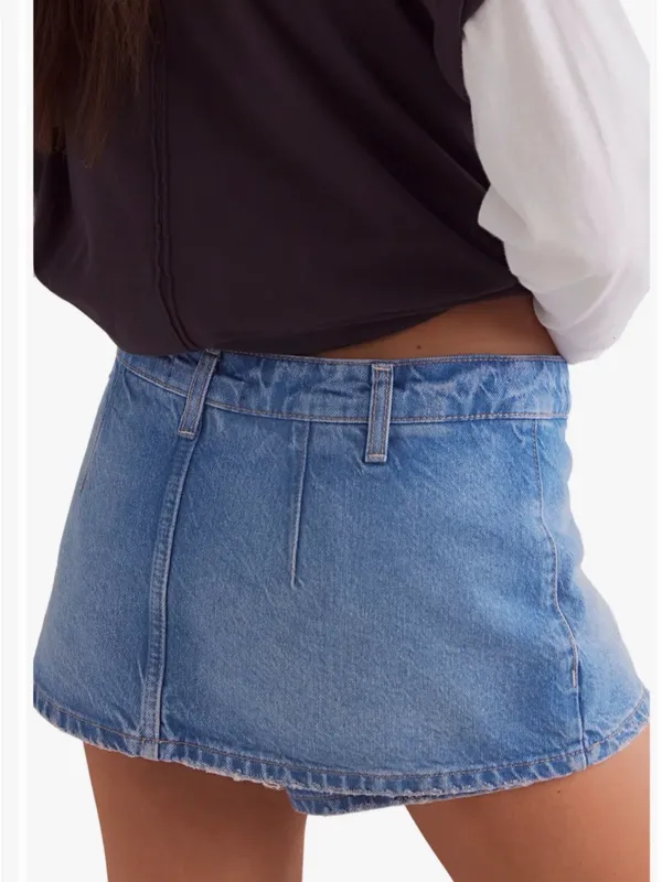 We the Free People Galivanting denim skort 33 - Image 2