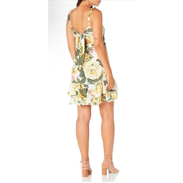 Maaji‎ Women's Short Dress Floral Tropical Size Medium Layered Ruffle - Image 2