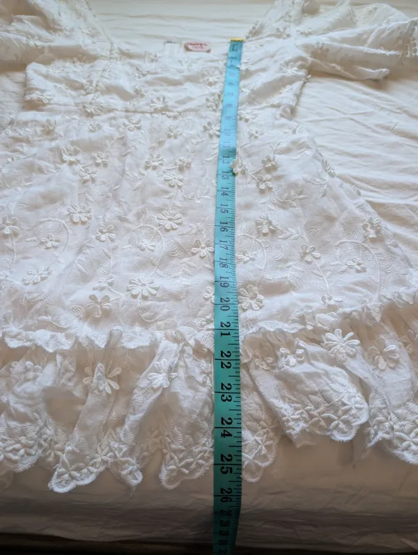 Showpo. Fancy A Spritz Square Neck Floral Mini Dress W8 White/Off White - Image 7