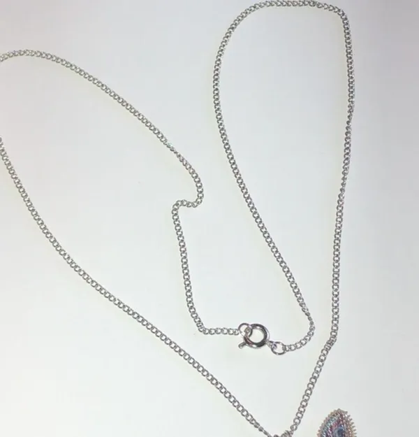 Colorful Boho Butterfly & Faux Pearl Silver Tone Pendant Necklace - Image 5