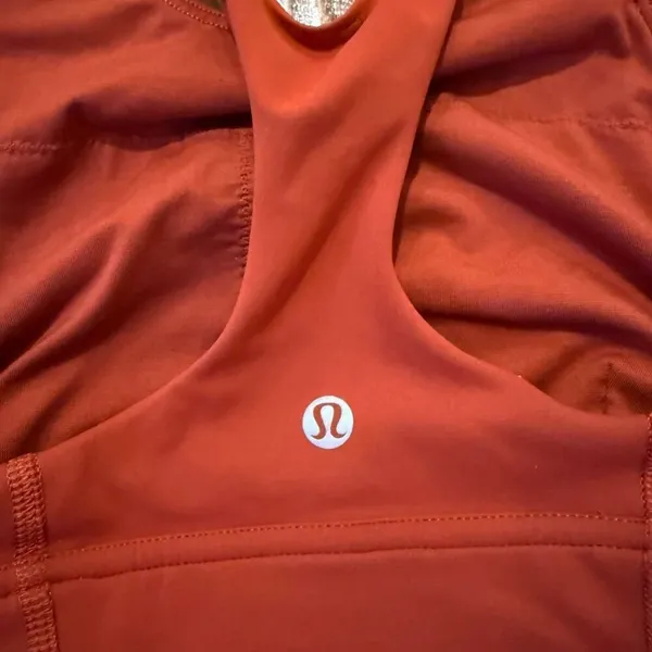 Lululemon Wunder train longline bra burnt orange size 4 - Image 5