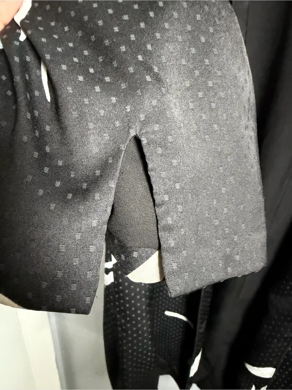 1. State Black Floral Open-Front Kimono Blazer with Mint & Cream Accents - Image 6