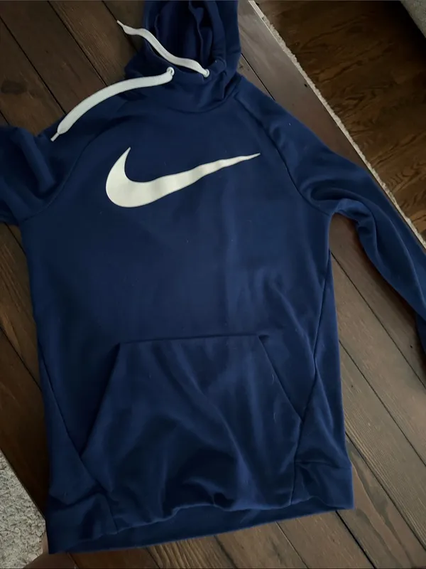 Nike Dri-FIT Women’s Navy Blue Hoodie Size Medium Athletic Pullover - Image 7