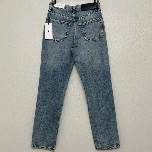 NWT 7 For All Mankind Julia Jeans Sz 23 Distressed Tapered Boyfriend 90s Vintage - Image 13