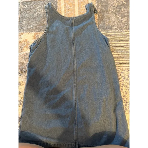 Vintage 90s Looney Tunes Denim Jumper Dress Tweety Sylvester Embroidered‎ dress - Image 3