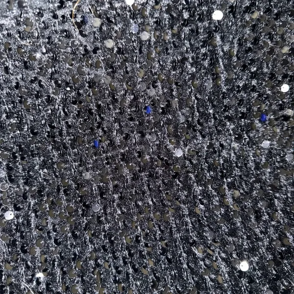 Black Sequin Mini Skirt | Size M (EU 38 / US 6) | Party Holiday Clubwear - Image 2