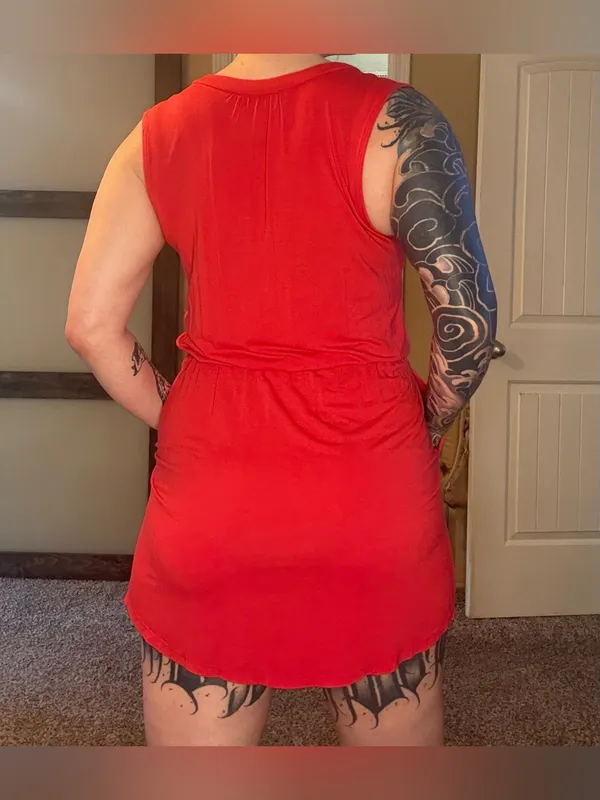 Metaphor red mini dress - Image 2