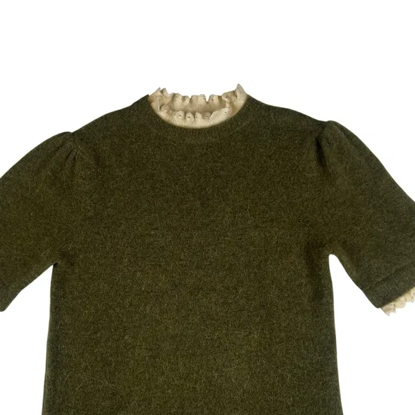 Zara Alpaca Wool Short Sleeve Sweater Large New with Tags - Image 7