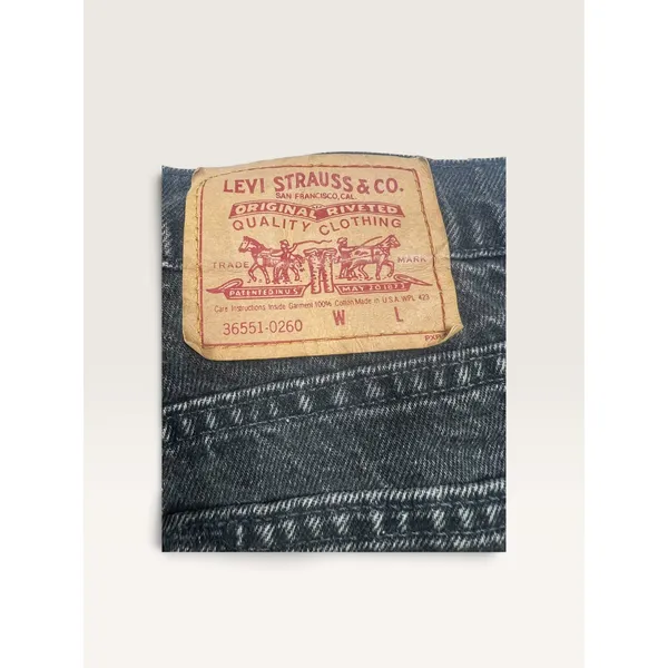 Vintage Levis 36551 Womens 14 Black Denim Bermuda Shorts USA Made High Rise - Image 3