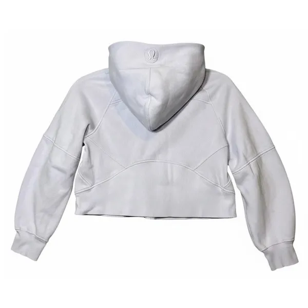 Lululemon Hoodie Womens Size XS/SM Lavender Scuba Cropped 1/2 Zip Pullover - Image 3