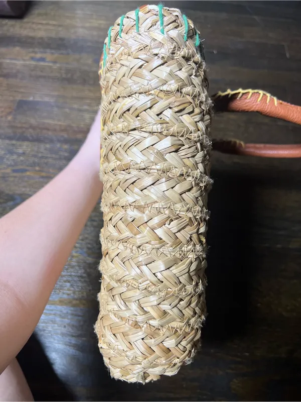 Universal Thread Straw Mini Tote Handbag Woven Seagrass - Image 4