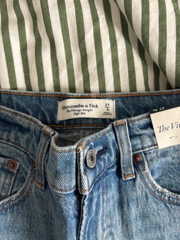 Abercrombie Vintage Straight Jeans High-Rise - Image 4