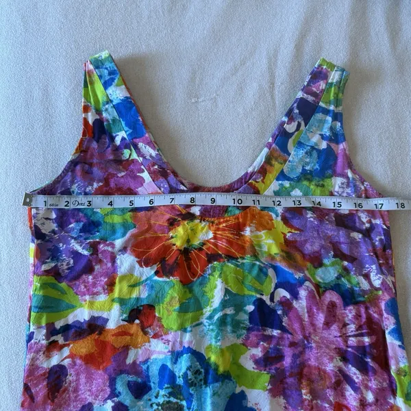 VTG‎ Jams World Tank Top Small 50 Years Calypso Artsy Made in Hawaii Tropical - Image 8