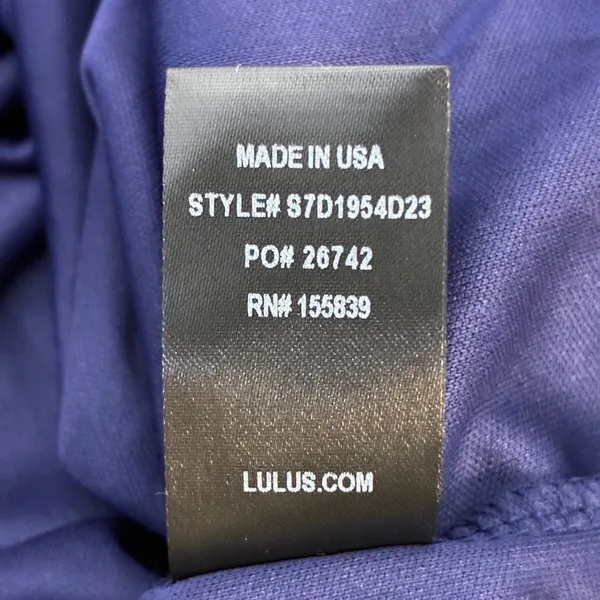 NWT Lulus Skater Mini Dress Navy Blue Cocktail V-Neck Date Night Size S - Image 7