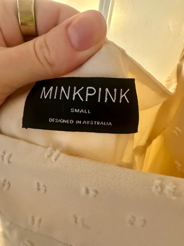 MINKPINK Cream Maxi Dress - Image 6