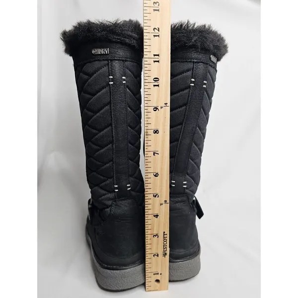 Merrell Women’s Black Tremblant Ezra Tall Polar Waterproof Fur‎ Lined Boots 5.5 - Image 4