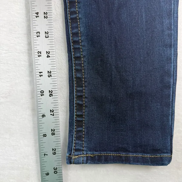 Seven7 Tummyless‎ High Rise Skinny Jeans Womens 12 Dark Wash Stretch Blue Denim - Image 8