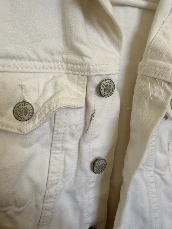 Lucky Brand White Denim Jacket - Image 4
