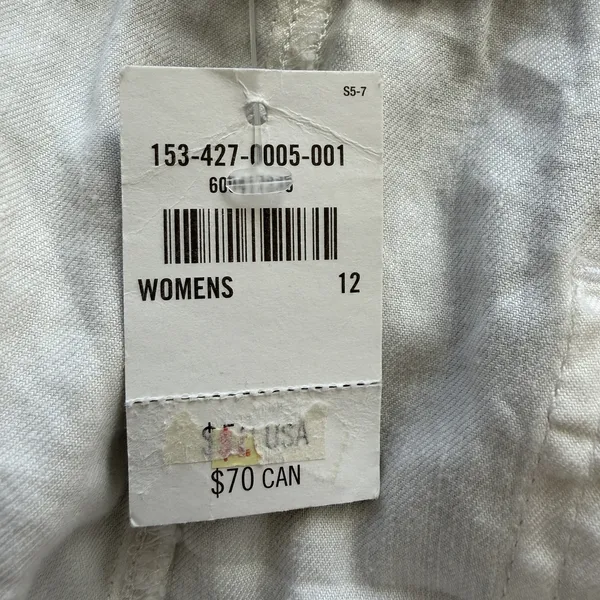 Abercrombie &‎ Fitch Womens Linen Shorts Size 12 Ivory Drawstring Resort Preppy - Image 14