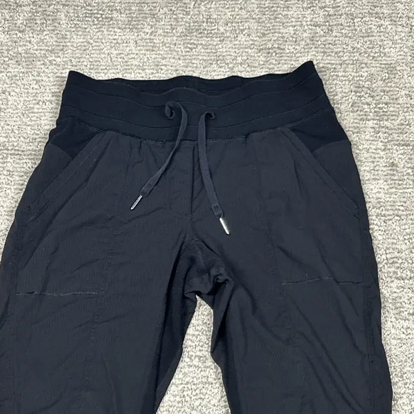 Lululemon Black Street To Studio Pants Womens 6 Pockets Cropped Comfort - Image 2