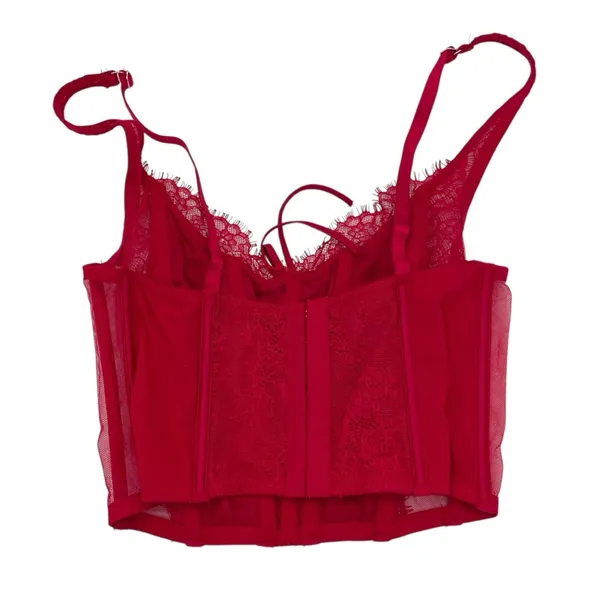 Victoria's Secret Dream Angels Unlined Lace Up Corset Size Small DD Fairycore - Image 3