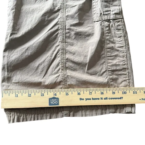 BDG Urban Outfitters S Wide Leg Y2K Baggy Cargo Pants Low Rise Pockets Khaki - Image 11