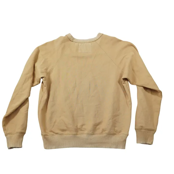 American Eagle Happiest Here Smiley Face Sweatshirt Tan Cozy Loungewear Casual‎ - Image 8