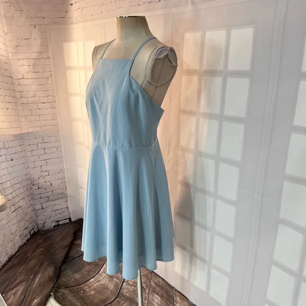Lulu’s Call to Charms Light Blue Skater Dress size large - Image 7
