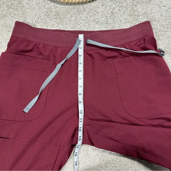 Figs Women’s Nepal Skinny Scrub Pants Pull On Limited Edition in Burgundy XL - Image 12