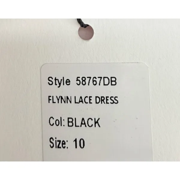 Bardot Black Flynn Lace Semi-Sheer Midi Dress NWT US 6 M Wedding Guest Formal - Image 3