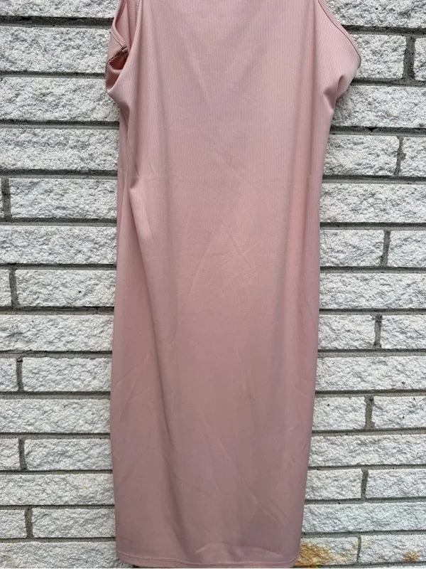SHEIN Blush Pink Sleeveless Midi Dress - Image 4