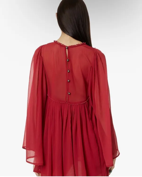 Free People Sunshine Of Love Mini Dress Blended Berry - Image 3