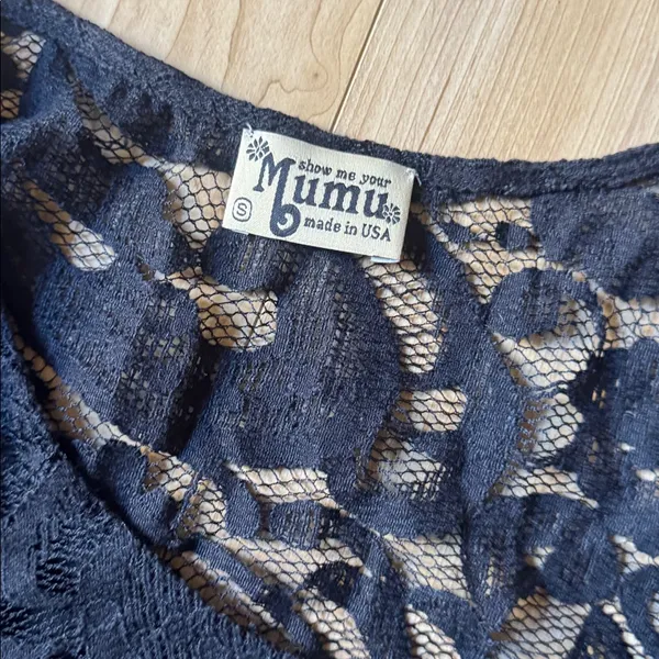 Show Me Your MuMu Black Lace Blouse - Image 2