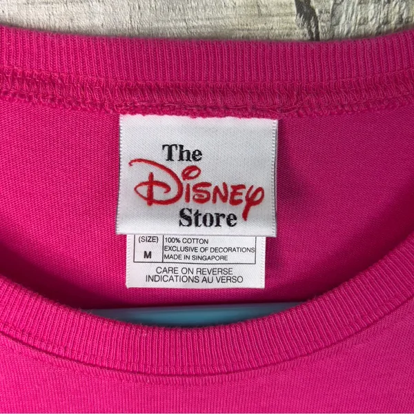 The Disney Store Size Medium Pink Crewneck Short Sleeve Minnie Mouse T-Shirt - Image 4