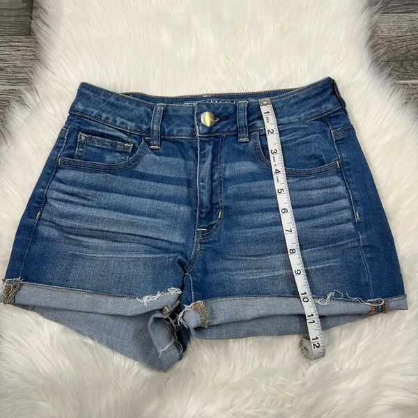 American Eagle Super Stretch High Rise Shortie Shorts - Image 6
