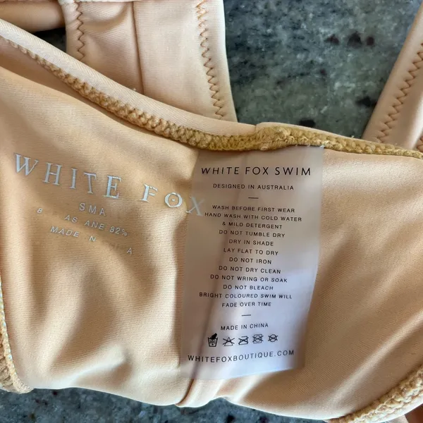 White fox Belmont bottom tangerine Size small. - Image 4