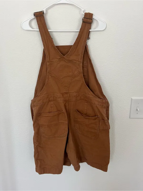 Carhartt Relaxed Fit Canvas Shortall Overalls Utility Pockets‎ Womens M - Image 4