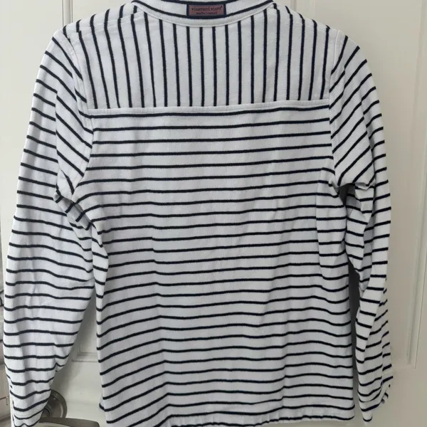 Vineyard Vines Girls Shep Shirt Sweatshirt Half Zip Striped - Image 5