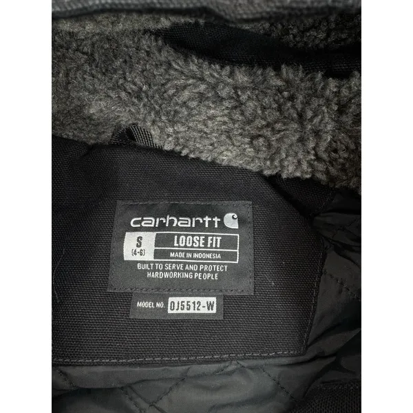 Carhartt Women's Loose Fit Weathered Duck Coat Black Small NWT *read/see Photos - Image 4