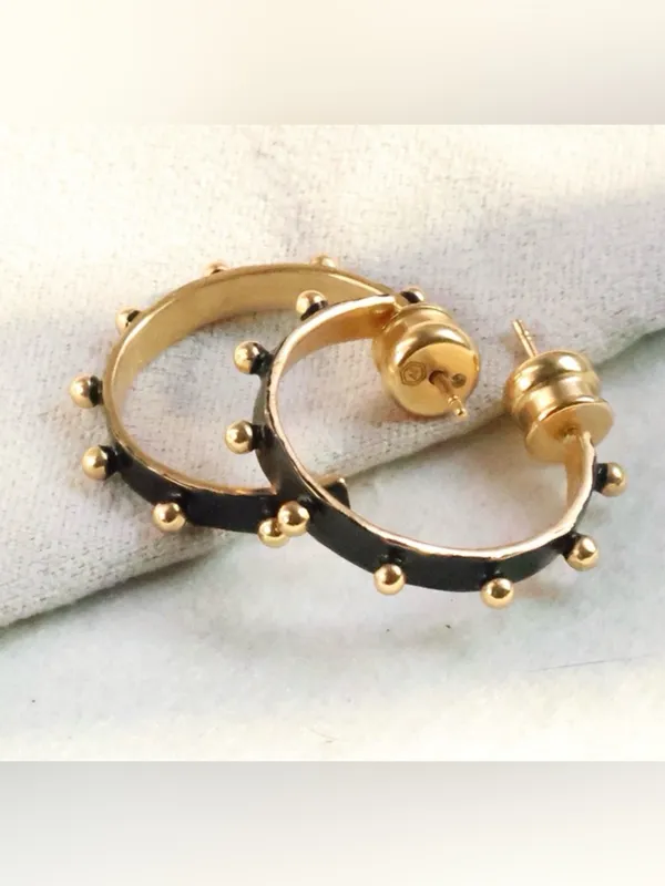 NEW Julie Vos SoHo Hoop Earrings Gold Mixed Metal - Image 2