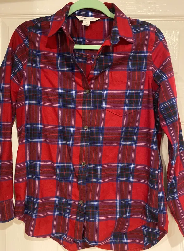 Old Navy Plaid Flannel Shirt - Image 5