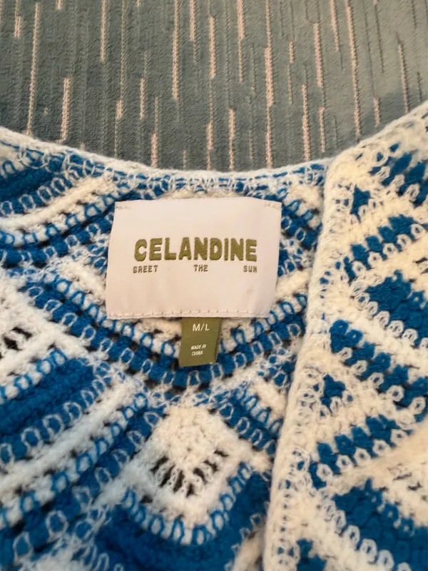 Celandine Coverup Blue Size M/L - Image 2